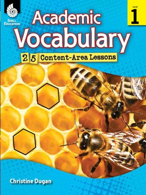 cover image of Academic Vocabulary: 25 Content-Area Lessons Level 1